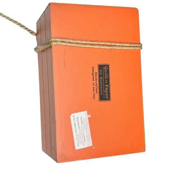 Halloween Faux Book Stack Decorative Wooden Block Books Country Art Holiday - Picture 7 of 8